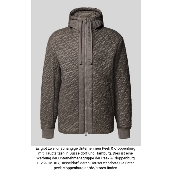 Armani Exchange Herren Dunkelgrau Blouson Mit Zweiwege-Reißverschluss Und Stehkragen Klein