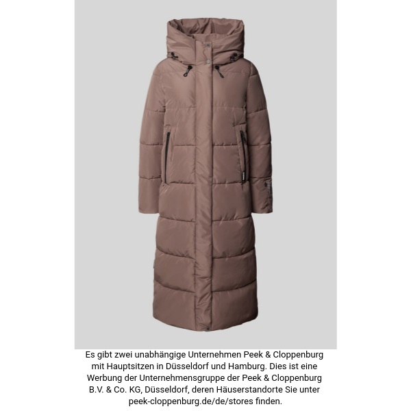 Khujo Damen Taupe Steppmantel Mit Stehkragen Modell 'Soulani' Extra Klein