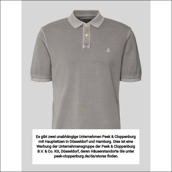 Marc O'polo Herren Poloshirts Grau Gr. Extra Groß