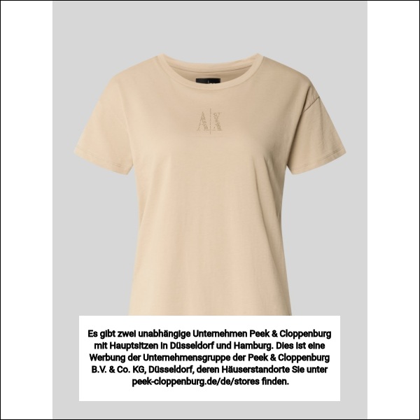 Armani Exchange Damen T-Shirts Beige Gr. Mittel