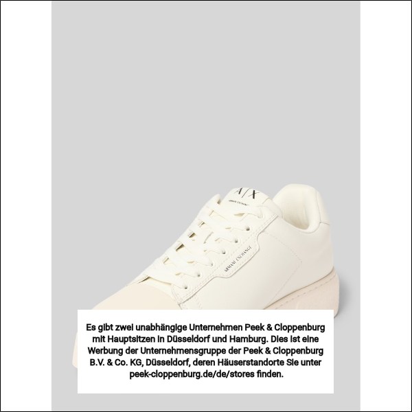 Armani Exchange Herren Sneaker Low Beige Gr. 45