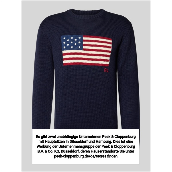Polo Ralph Lauren Herren Marine Strickpullover Mit Rundhalsausschnitt
