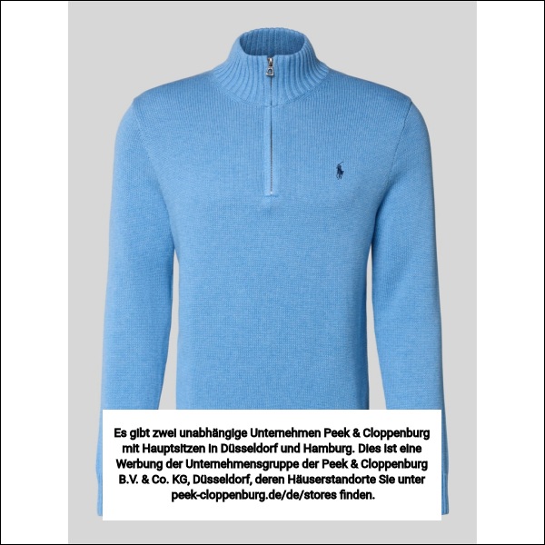 Polo Ralph Lauren Herren Royal Melange Troyer Mit Label-Stitching