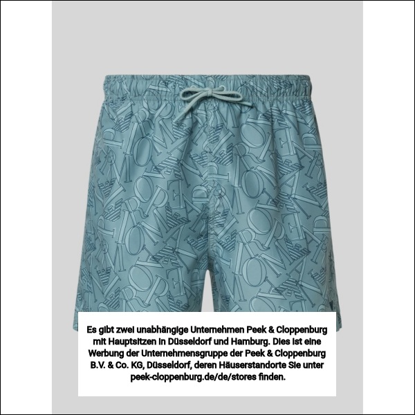 Emporio Armani Herren Blau Badehosen, Gr. Groß